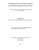 Doctoral thesis of Philosophy: An investigation into the role of moderating variables on mobile broadband technology acceptance in Indonesia