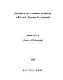 Doctoral thesis of Philosophy: Web interactive multimedia technology in university learning environments