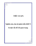 TIỂU LUẬN: Nghiên cứu, tìm tòi phát triển KHCN là một vấn đề rất quan trọng