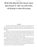 Luận văn : Hợp đồng thuê nhà xưởng tại công ty Quan hệ quốc tế - Đầu tư sản xuất (CIRT), chế độ pháp lý và thực tiễn áp dụng