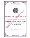 Khóa luận tốt nghiệp: Xây dựng website thương mại điện tử cho doanh nghiệp tư nhân thương mại và dịch vụ Việt Quang dựa trên nền tảng Opencart