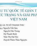 Thuyết trình: Đầu tư quốc tế gián tiếp, thực trạng và giải pháp ở Việt Nam