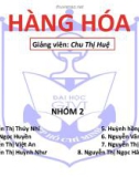 Bài thuyết trình về: Hàng hóa gỗ