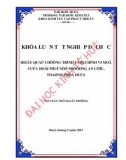 Khóa luận tốt nghiệp: Hiệu quả chương trình tài chính vi mô của Hội phụ nữ phường An Cựu, thành phố Huế