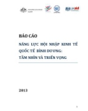 Báo cáo Năng lực hội nhập kinh tế quốc tế Bình Dương: Tầm nhìn và Triển vọng 2013