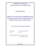 Luận văn Thạc sỹ Nông nghiệp: Nghiên cứu ứng dụng công nghệ Biofloc (cân bằng nitơ cacbon) trong nuôi thâm canh cá rô phi (oreochromis niloticus) thương phẩm