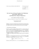 Báo cáo toán học: On the Laws of Large Numbers for Blockwise Martingale Diﬀerences and Blockwise Adapted Sequences