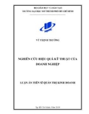 Luận án tiến sĩ Quản trị kinh doanh: Nghiên cứu hiệu quả kỹ thuật của doanh nghiệp