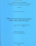 Luận án phó tiến sỹ Chỉnh hóa một số bài toán ngược trong khoa học ứng dụng 