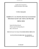 Tóm tắt luận văn Thạc sĩ ngành Hệ thống thông tin: Nghiên cứu các phương pháp mật mã đảm bảo tính toàn vẹn dữ liệu trong trường học thông minh