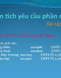 Slide Báo cáo bài tập tuần 3: Phân tích yêu cầu phần mềm