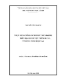 Luận văn Thạc sĩ Chính sách công: Thực hiện chính sách phát triển đô thị trên địa bàn huyện Trảng Bàng, tỉnh Tây Ninh hiện nay