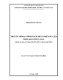 Luận văn Thạc sĩ Báo chí học: Truyền thông chính sách phát triển du lịch trên báo chí Cà Mau (Khảo sát báo Cà Mau, Đài PT-TH Cà Mau năm 2019)