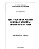 Luận án Tiến sĩ Toán học: Định lý tồn tại và duy nhất nghiệm đối với một số bài toán biên phi tuyến