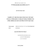 Luận án Tiến sĩ Kỹ thuật: Nghiên cứu phương pháp tính toán nền đắp có gia cường bằng vải địa kỹ thuật trong các công trình xây dựng ô tô ở Việt Nam