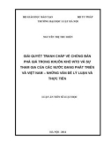 Luận án Tiến sĩ Luật học: Giải quyết tranh chấp về chống bán phá giá trong khuôn khổ WTO và sự tham gia của các nước đang phát triển và Việt Nam - Những vấn đề lý luận và thực tiễn