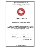 Luận án Tiến sĩ Quản trị kinh doanh: Cạnh tranh trung lập - Những thách thức và khuyến nghị đổi mới cạnh tranh của doanh nghiệp nhà nước