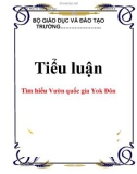 Tiểu luận: Tìm hiểu Vườn quốc gia Yok Đôn