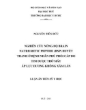 Luận án Tiến sỹ Y học: Nghiên cứu nồng độ Brain Natriuretic Peptide (BNP) huyết thanh ở bệnh nhân phù phổi cấp do tim được thở máy áp lực dương không xâm lấn