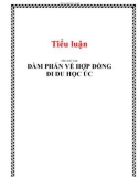 Tiểu luận: ĐÀM PHÁN VỀ HỢP ĐỒNG ĐI DU HỌC ÚC