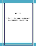 ĐỒ ÁN TỐT NGHIỆP - QUẢN LÝ CỬA HÀNG THIẾT BỊ SỐ