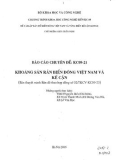 Báo cáo chuyên đề Khoáng sản rắn biển đông Việt Nam và kế cận