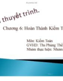 Thuyết trình: Hoàn thành kiểm toán