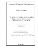 Tóm tắt Luận văn Thạc sĩ: Tổ chức quản lý hồ sơ hành chính ở UBND thành phố Ninh Bình - Thực trạng và giải pháp