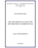 Luận án tiến sĩ Kinh tế: Thực thi chính sách an toàn vĩ mô đối với hệ thống tài chính Việt Nam