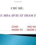 Báo cáo tiểu luận: Điều hòa áp suất thẩm thấu