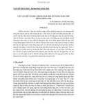 Báo cáo nghiên cứu khoa học: CÁC VẤN ĐỀ VĂN HÓA TRONG DẠY HỌC KỸ NĂNG GIAO TIẾP BẰNG TIẾNG ANH