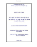 Luận văn Thạc sỹ Nông nghiệp: Xác định ảnh hưởng của việc xử lý nguyên liệu tới chất lượng sản phẩm cá chép xông khói