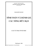 Luận văn Thạc sĩ toán học: Tính toán và đánh giá các tổng hữu hạn