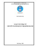 Luận văn Thạc sỹ ngành Quản trị kinh doanh: Hoàn thiện công tác Kiểm tra sau thông quan trong lĩnh vực trị giá tại Cục Hải quan TP Hải Phòng