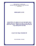 Luận văn Thạc sĩ Kinh tế: Ảnh hưởng của động lực giá trị thiết thực trong tra cứu trực tuyến đến dự định mua hàng – Nghiên cứu trong thị trường trang sức vàng thành phố Hồ Chí Minh