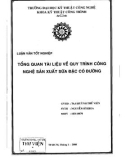 Luận văn tốt nghiệp: Tổng quan tài liệu về qui trình công nghệ sản xuất sữa đặc có đường