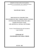 Summary of engineering doctoral thesis: Research on building regionallinked hydroelectric turbine speed control systems on the basis of fuzzy logic and artificial neural networks