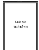 Luận văn Thiết kế web