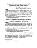 Báo cáo y học: KẾT QUẢ TÁN SỎI NIỆU QUẢN BẰNG XUNG HƠI QUA NỘI SOI NGƯỢC DßNG TẠI BỆNH VIỆN 103