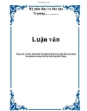 Luận văn đề tài : Nâng cấp và hoàn thành Bài thí nghiệm bình trộn nhiên liệu tại phòng thí nghiệm trường Đại Học Dân Lập Hải Phòng