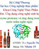 Báo cáo đề tài: Enzyme protease và ứng dụng trong sản xuất nước mắm ngắn ngày - ĐH CNTP TP. HCM