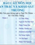 Báo cáo môn học Quan trắc và khảo sát môi trường: Nút giao thông ngã tư Ngô Thì Nhậm - Ngô Văn Sở - Tôn Đức Thắng