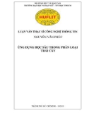 Luận văn Thạc sĩ Công nghệ thông tin: Ứng dụng học sâu trong phân loại trái cây