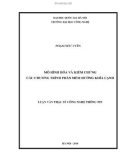 Luận văn Thạc sĩ Công nghệ thông tin: Mô hình hóa và kiểm chứng các chương trình phần mềm hướng khía cạnh