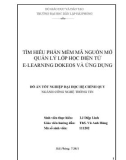 Luận văn: TÌM HIỂU PHẦN MỀM MÃ NGUỒN MỞ QUẢN LÝ LỚP HỌC ĐIỆN TỬ E-LEARNING DOKEOS VÀ ỨNG DỤNG