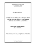 Tóm tắt Luận văn Thạc sĩ Hệ thống thông tin: Nghiên cứu kỹ thuật khai phá quy trình và ứng dụng để phân tích quy trình yêu cầu bồi thường tại sân bay