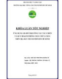 Khóa luận tốt nghiệp Hệ thống thông tin địa lý: Ứng dụng GIS hỗ trợ công tác tác chiến và quy hoạch phòng cháy chữa cháy trên địa bàn thành phố Hồ Chí Minh