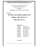 Tiểu luận: Tổ chức hệ thống thông tin trong việc quản lý đào tạo từ xa