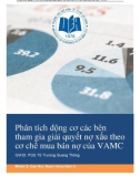 Tiểu luận: Phân tích động cơ các bên tham gia giải quyết nợ xấu theo cơ chế mua bán nợ của VAMC