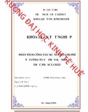 Khóa luận tốt nghiệp: Phân tích công tác kiểm soát chi phí tại Công ty Cổ phần Kỹ nghệ Thực phẩm Á Châu